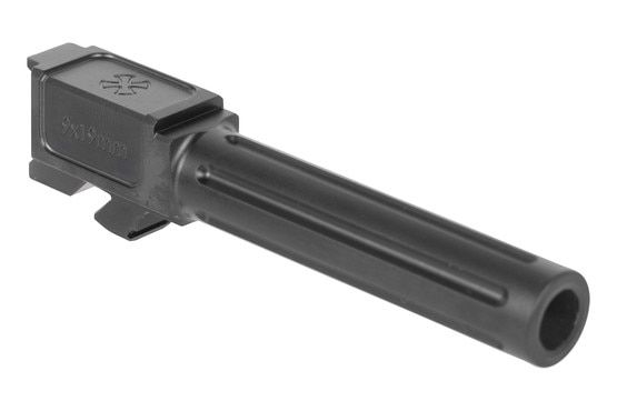 Fluted 9mm barrel for Glock 19, black.